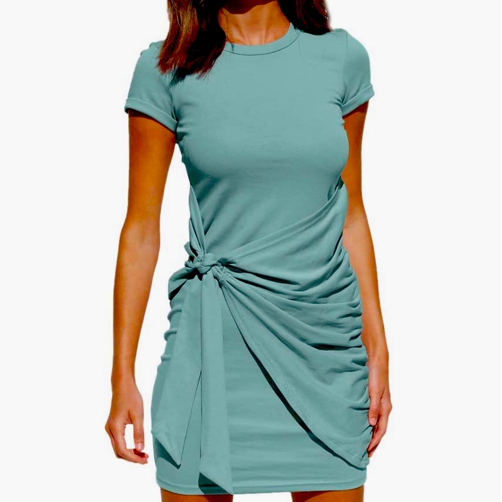 Women's Summer T Shirt Dress Casual Short Sleeve